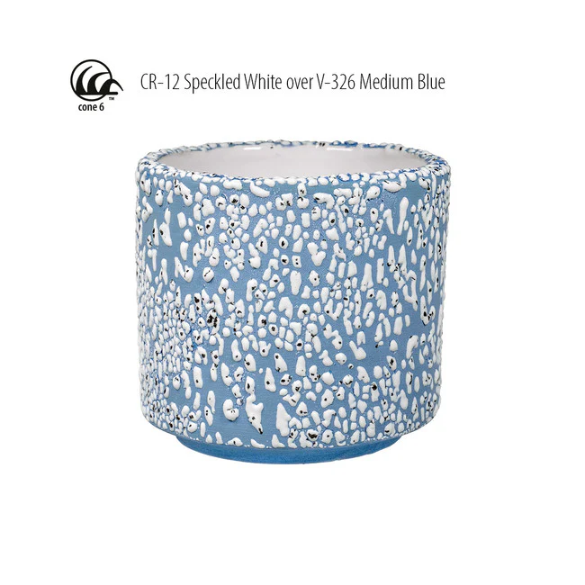 Émail grès à effets Amaco - CR12 Speckled White - 472ml - Image 6