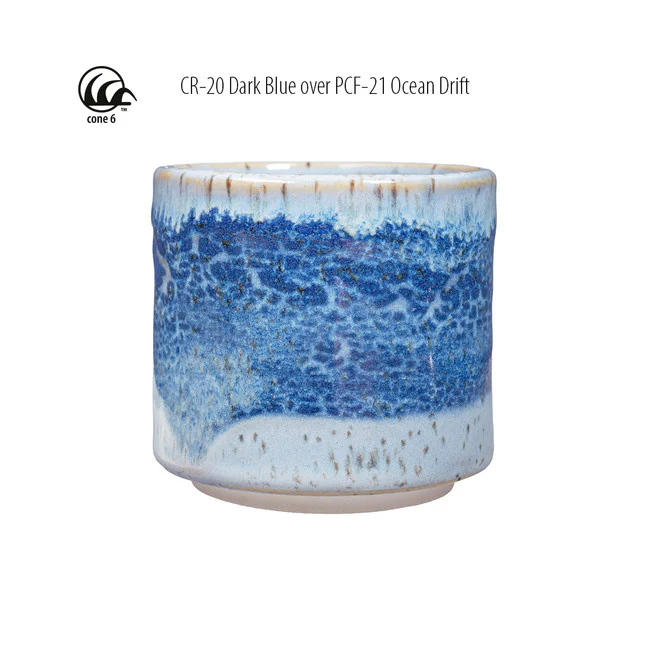 Émail grès à effets Amaco - CR20 Dark Blue - 472ml - Image 3