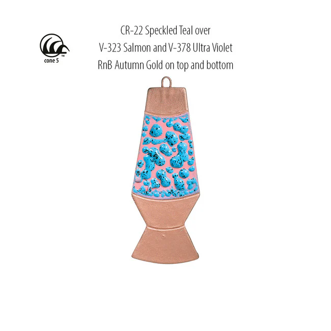 Émail grès à effets Amaco - CR22 Speckled Teal - 472ml - Image 7