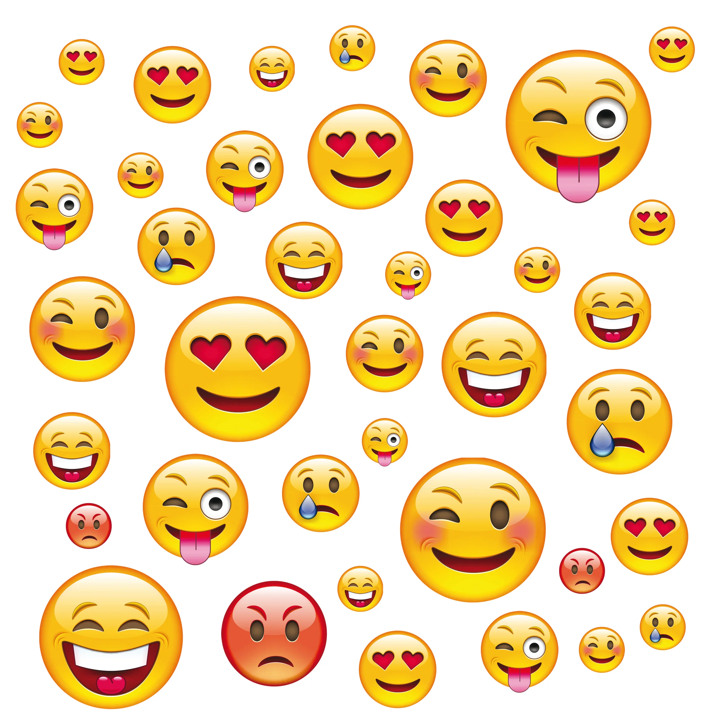 EMOTICONES.39motifs.15/40mm maxi**