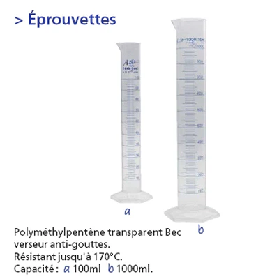 EPROUVETTE Graduée bleu - Image 2
