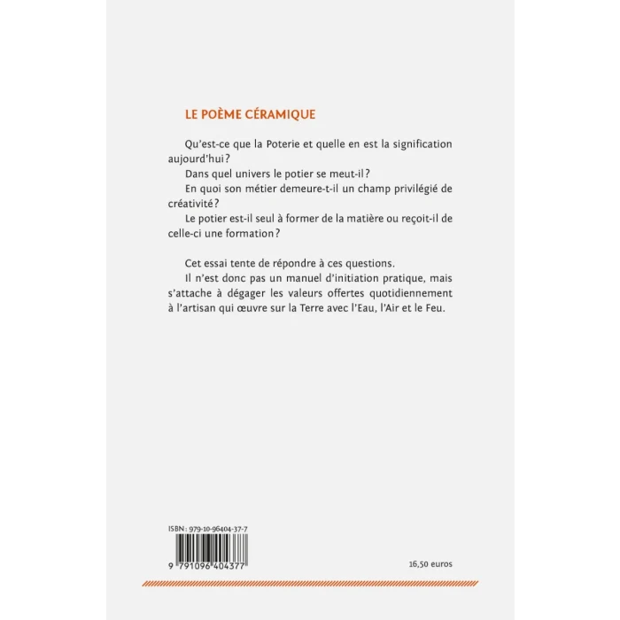 LIVRE - LE POEME CERAMIQUE INTRO A LA POTERIE (D.DE MONTMOLLIN) - Image 2