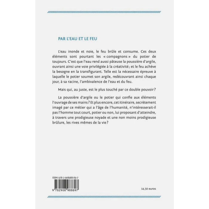 LIVRE - PAR L'EAU ET LE FEU UN ITINERAIRE DE POTIER (D. DE MONTMOLLIN) - Image 2