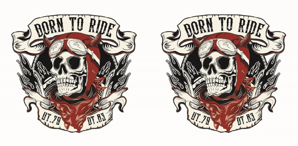 MOTARDS.2motifs.40mm**