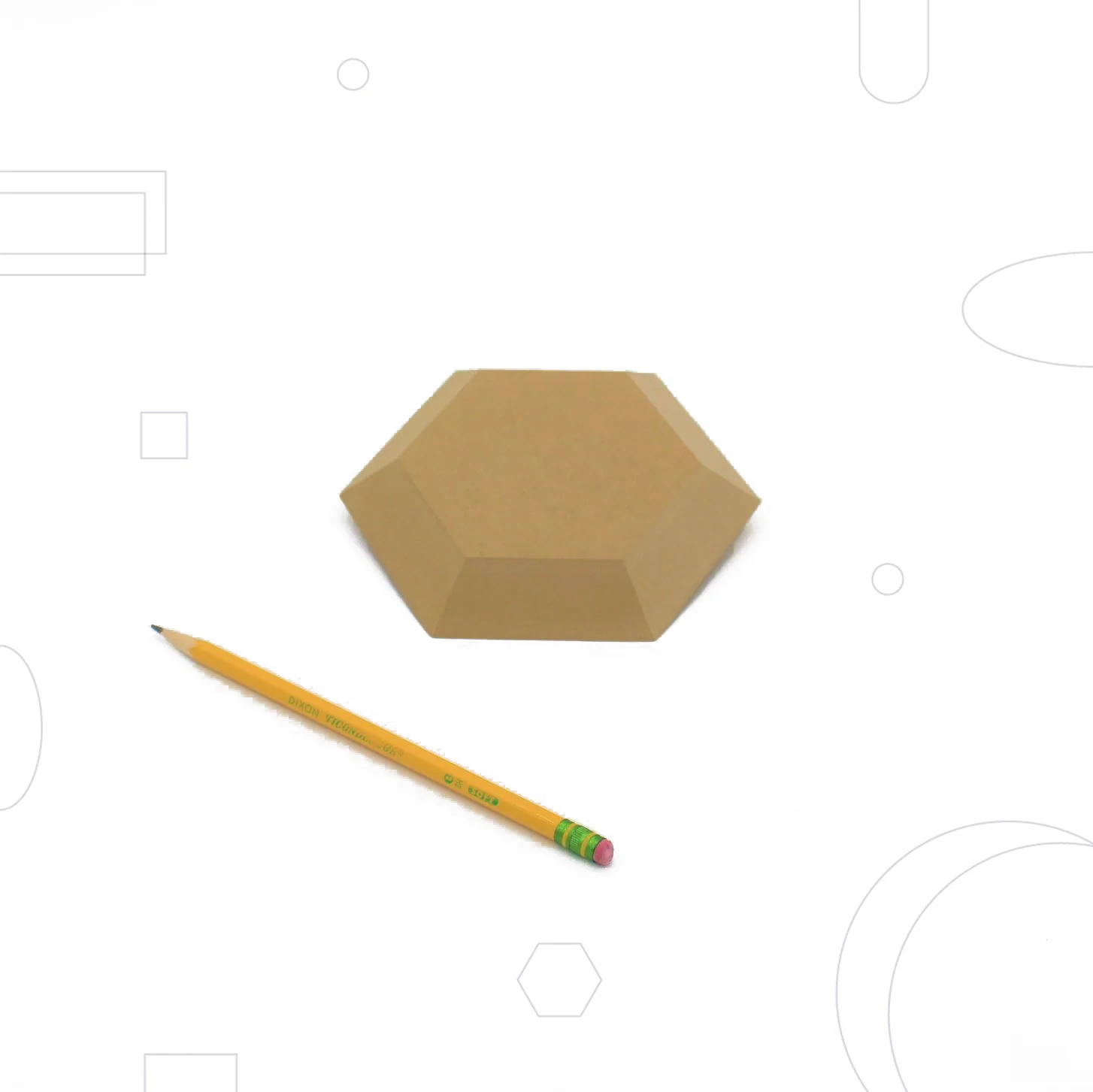 Moule bois hexagonal pour estampage