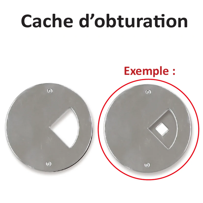 OPTION 9 FILIERES PLEINES HEX 65 + CACHE - Image 2