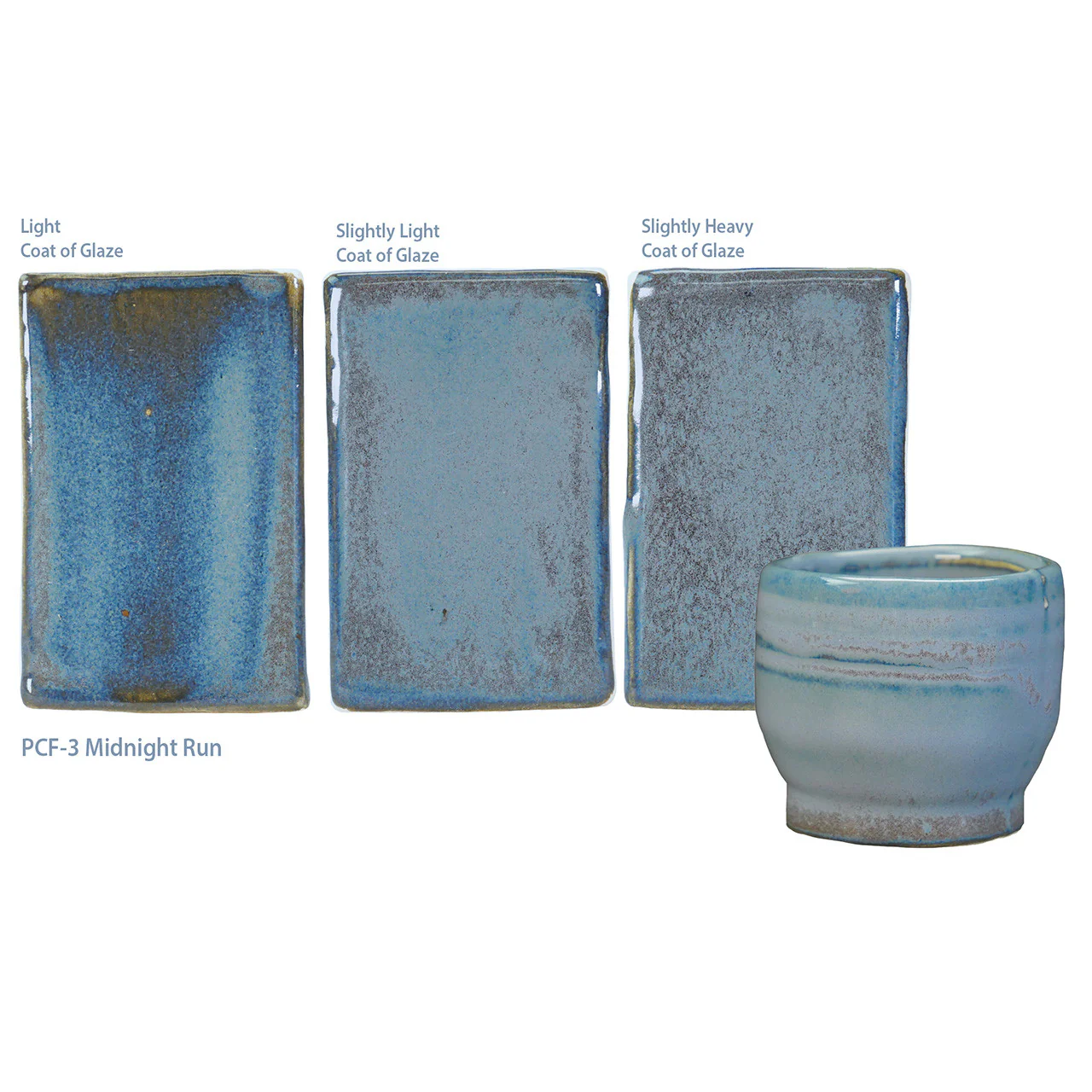 Émail à effets grès & porcelaine Amaco - PCF-3 Blue Midnight - Image 2