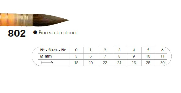 PINCEAU 802 à colorier/Petit gris - Image 3