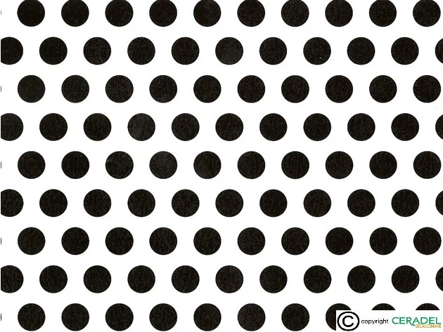 POLKA NOIR DIM.50x70cm/750-850°C