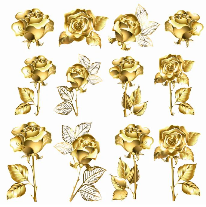 ROSES D'OR.12motifs.35/75mm maxi**