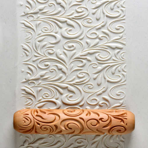 Rouleau bois texturé 2,5cm l=12cm - N°38 - MKM POTTERY TOOLS