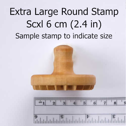 Tampon décoratif bois rond 6 cm - ORIENTAL - N°10 - MKM POTTERY TOOLS - Image 3